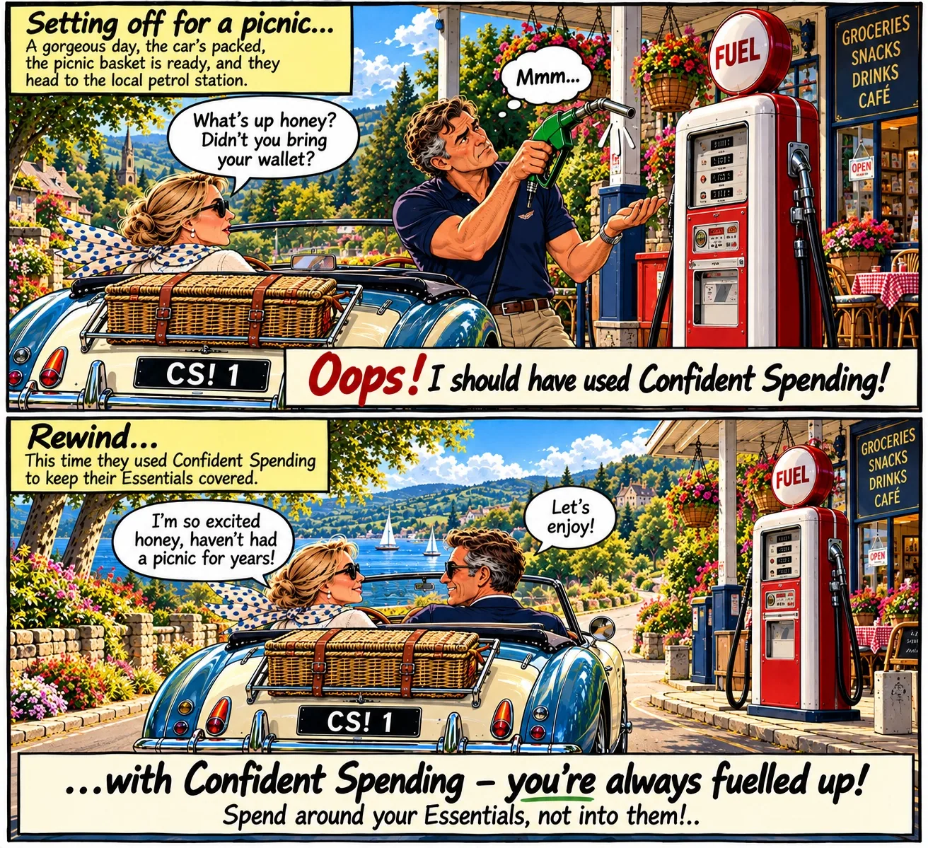 Petrol and picnic